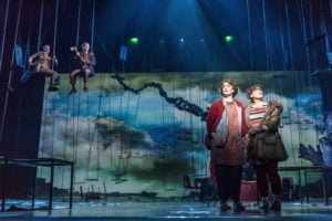 Into the Woods - Dean Robinson as Baker, Nicholas Watts as Jack, Gillene Butterfield as Cinderella and Helen Èvora as Red Riding Hood. Photo Manual Harlan