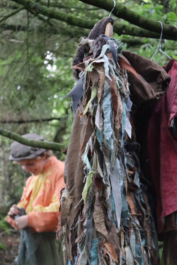 Theatre costumes are made using sustainable local practices.