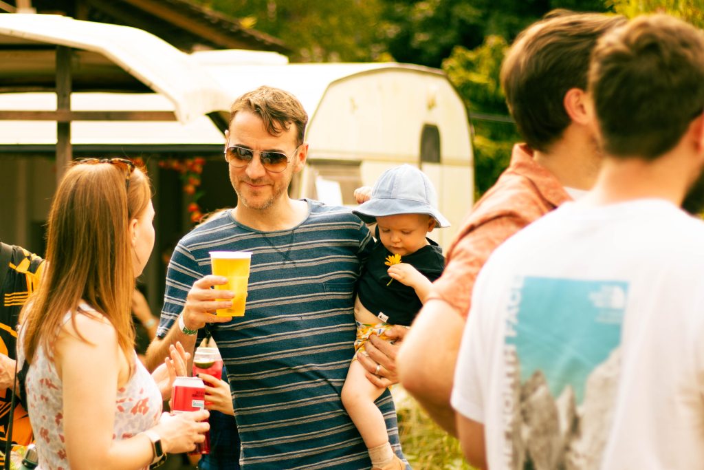 Family at Green Island Festival.